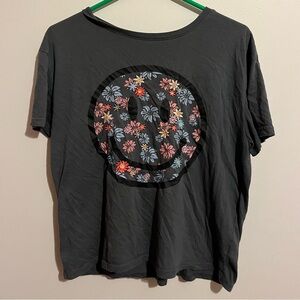 Smiley face floral cute shirt